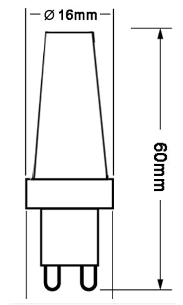 G9 3w LED Globe