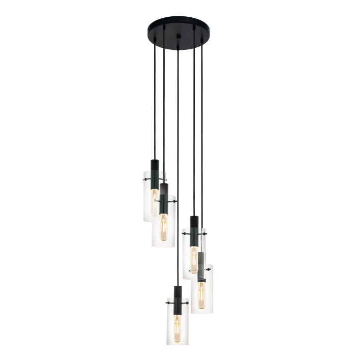 Montefino 5 Light Drop Glass Pendant – Just Lights & Home Decor