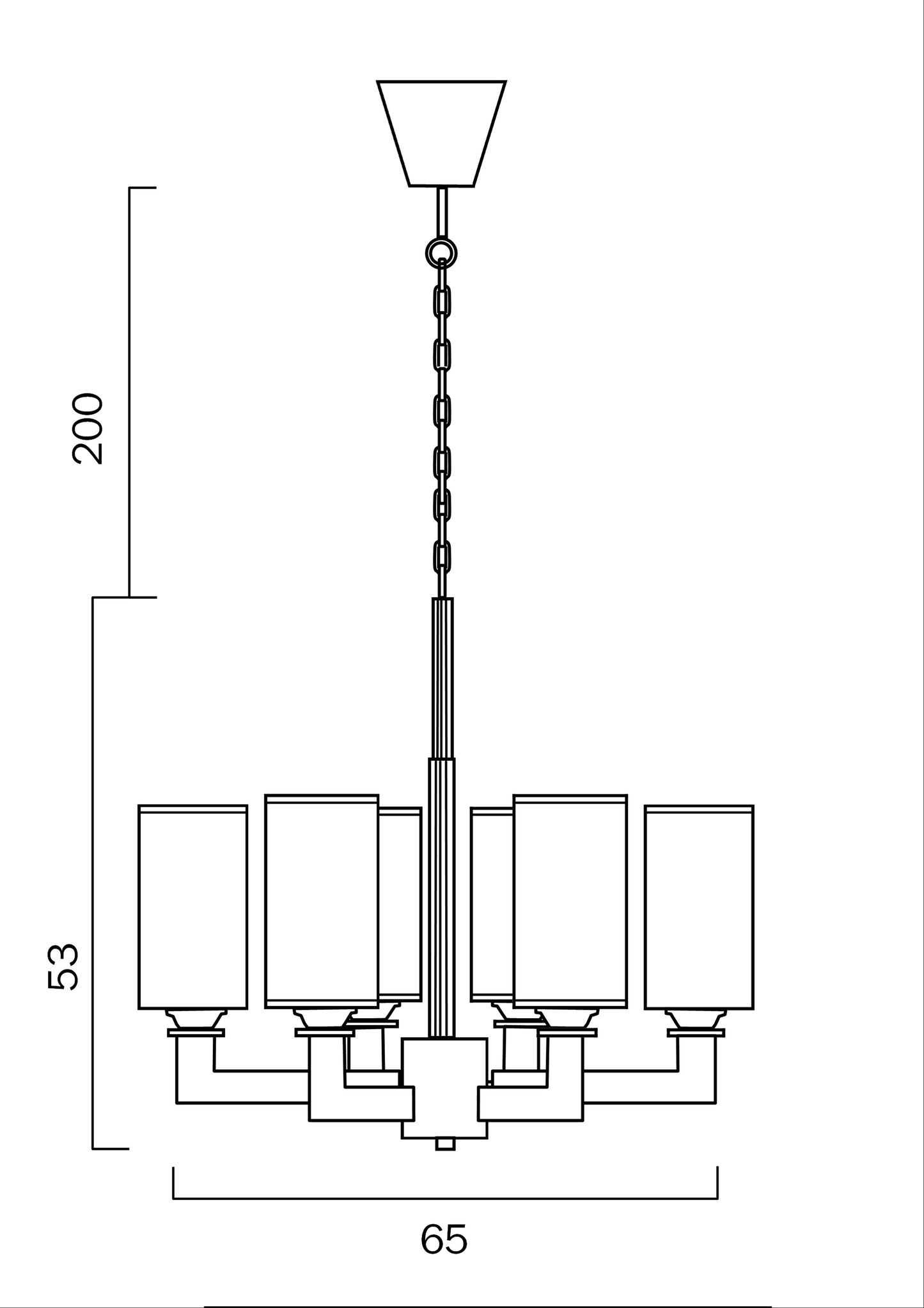 Ahern 6 Light Pendant