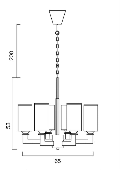 Ahern 6 Light Pendant