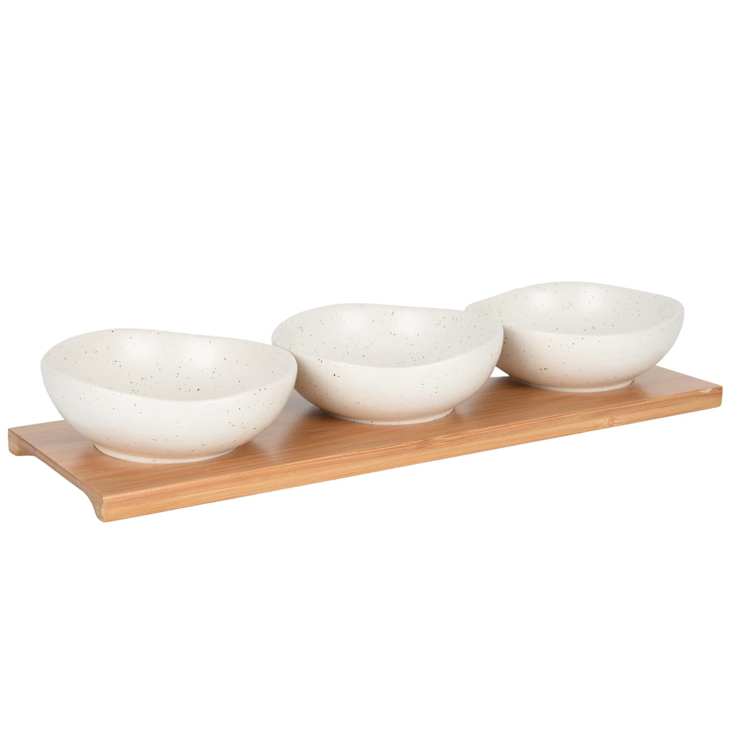 Ceramic Round Bowl & Tray Set or 3