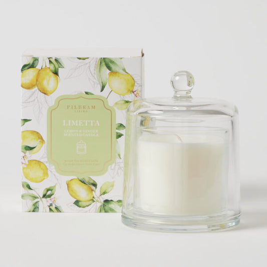 Limetta Glass Cloche Scented Candle