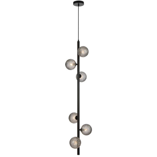 Elson 6 Light Pendant Black