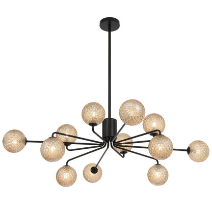 Felton 12 Light Pendant Black