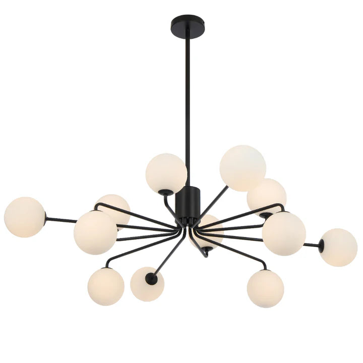 Felton 12 Light Pendant Black