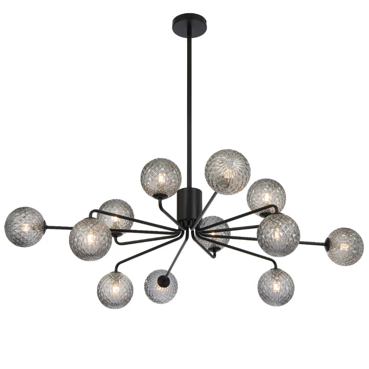 Felton 12 Light Pendant Black