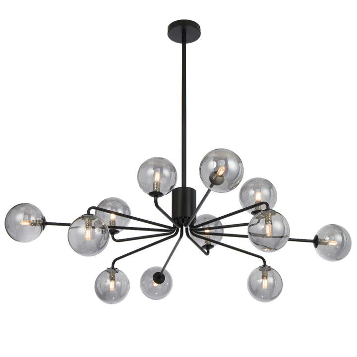 Felton 12 Light Pendant Black