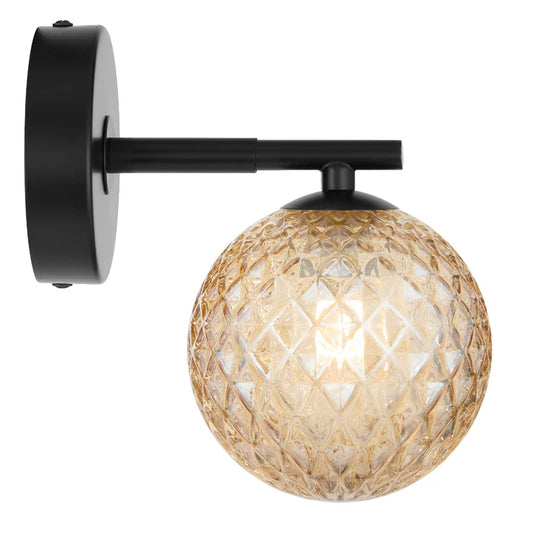 Felton 1 Wall Light Black