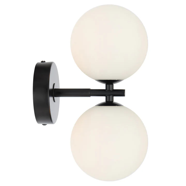 Felton 2 Wall Light Black