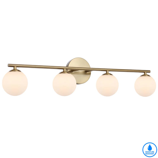 Moran 4 Light Opal Wall Light