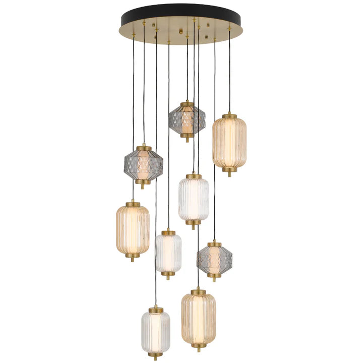 Torso LED 9 Light Pendant