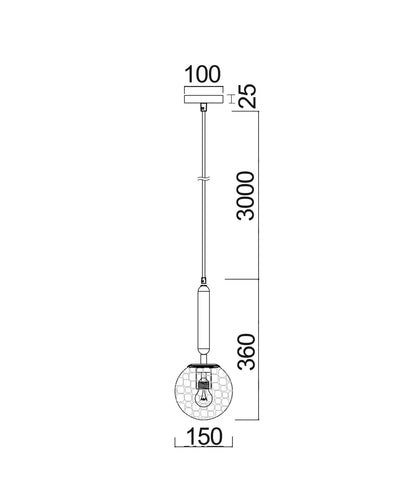 Trattino Single Pendant