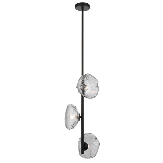 Zecca 3 Light Drop Pendant Vertical