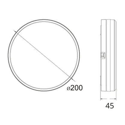 Hector 25w LED Oyster Light IP65